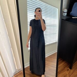 Women's Midi Slip Dress - A New Day Black